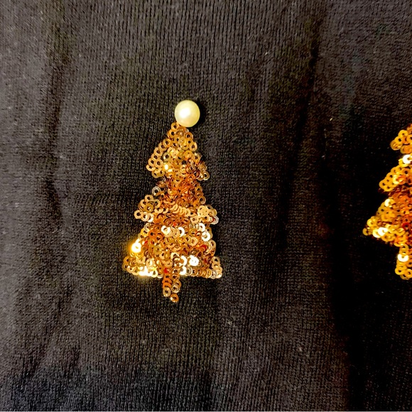 Ugly Christmas Sweater Winner | Black & Metallic & Rhinestone | Size 8 - Picture 3 of 9